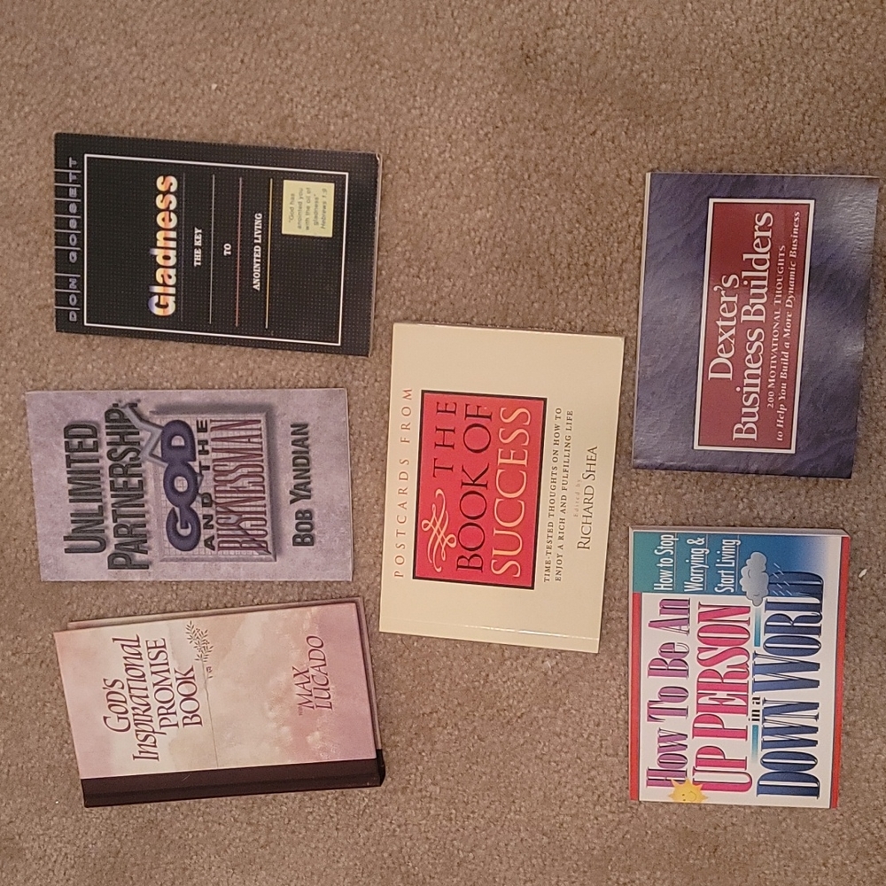Lot of 6 motivational book for business building.